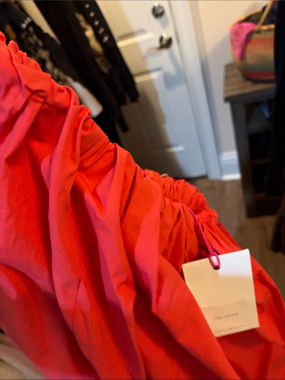 Free People red drawstring skirt - Picture 4 of 4